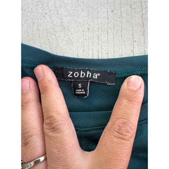 Zobha Tie Front Workout Top Clean Girl Cropped Balletcore - Picture 2 of 6